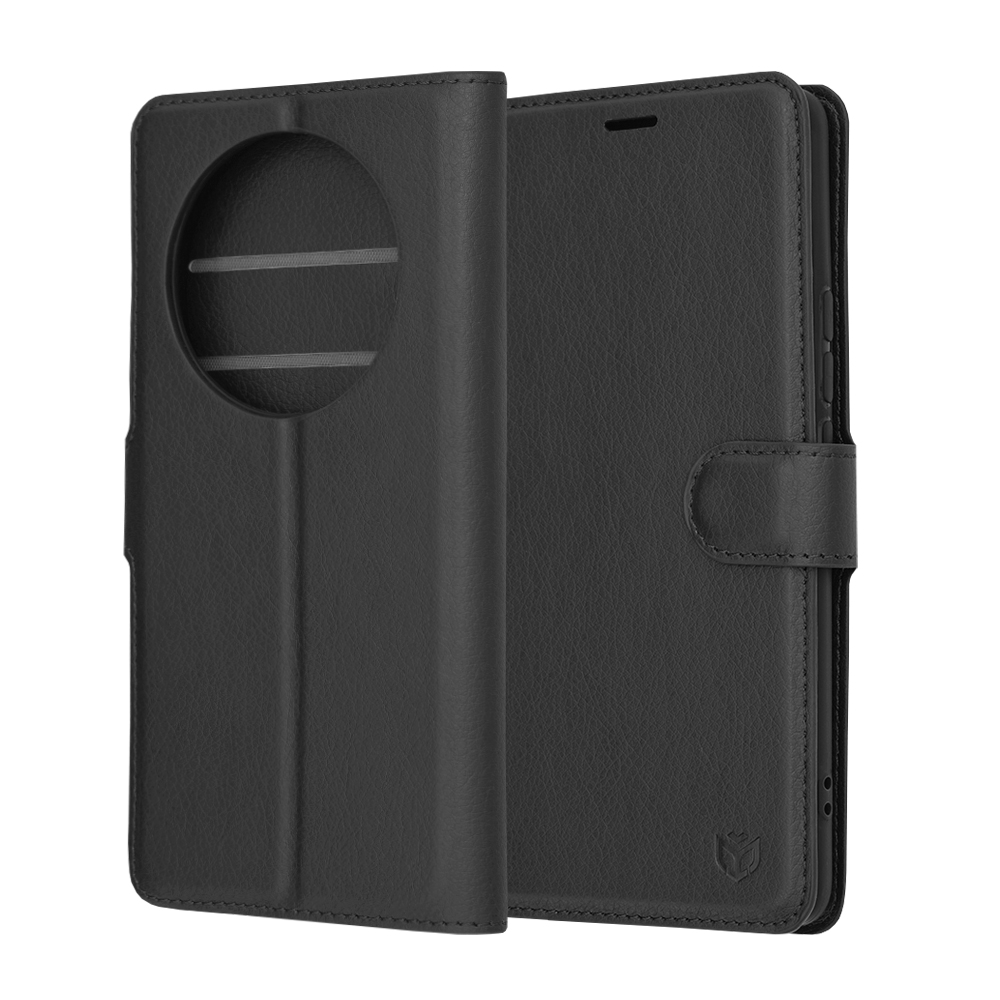 Techsuit - Leather Folio - Realme 12 Pro / 12 Pro+ - Black