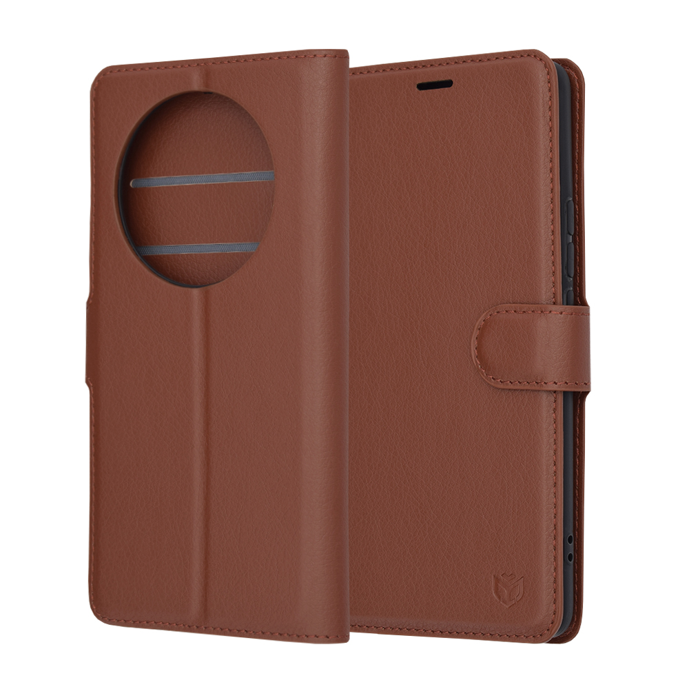 Techsuit - Leather Folio - Realme 12 Pro / 12 Pro+ - Brown