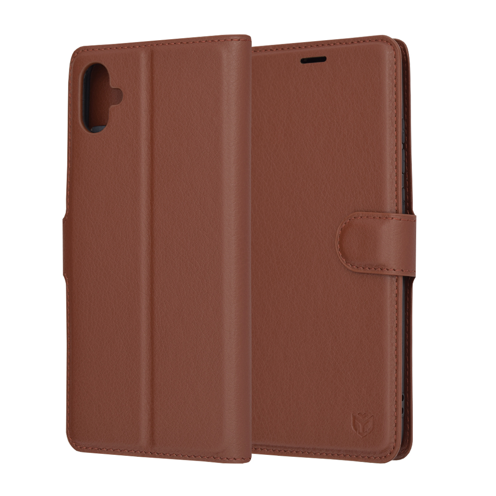 Techsuit - Leather Folio - Samsung Galaxy A04e / M04 - Brown