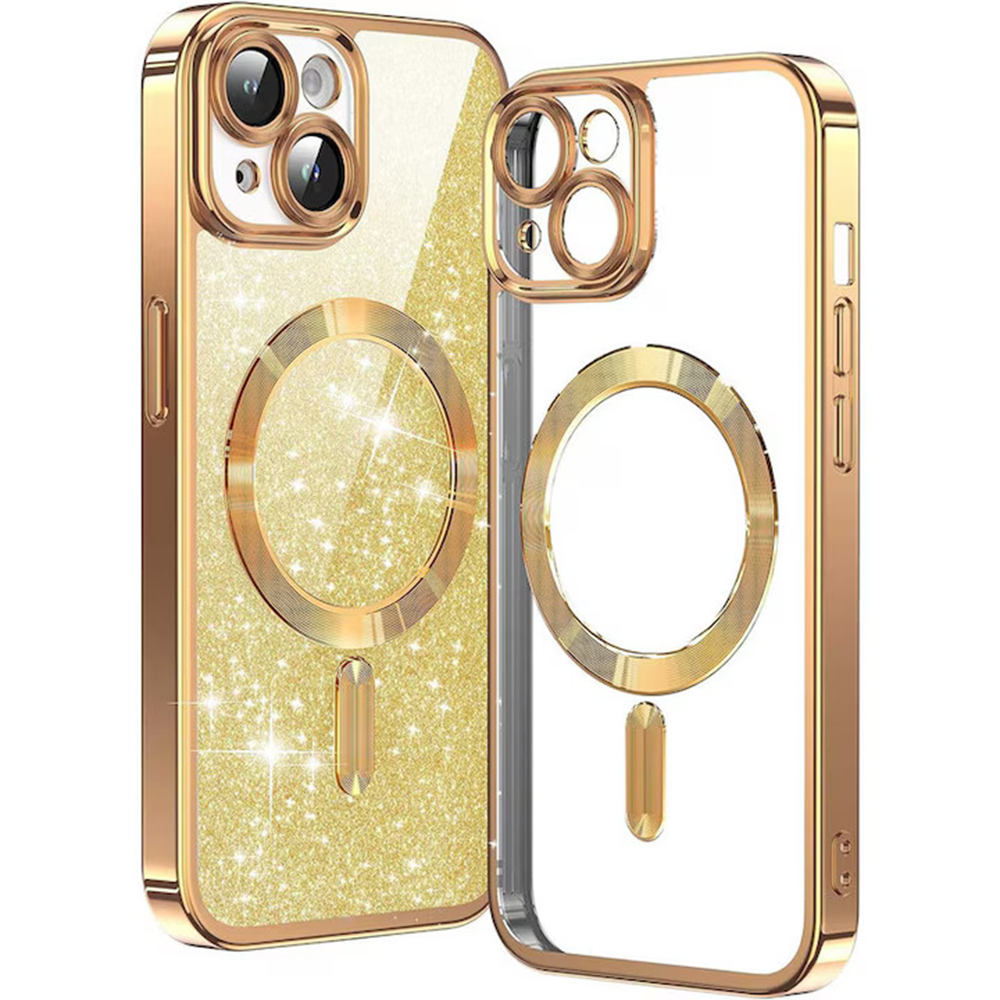 Techsuit - Luxury Glitter MagSafe - iPhone 15 - Gold