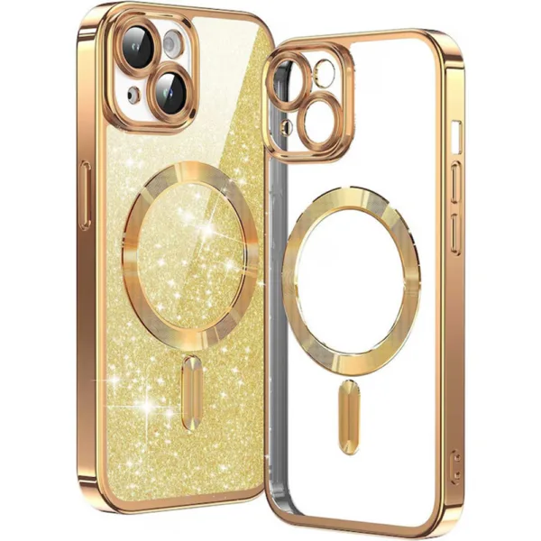 Techsuit - Luxury Glitter MagSafe - iPhone 13 - Gold