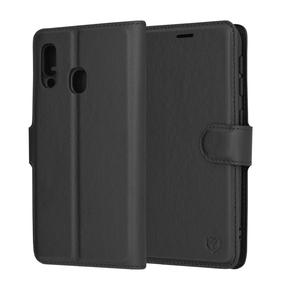 Techsuit - Leather Folio - Samsung Galaxy A20e - Black