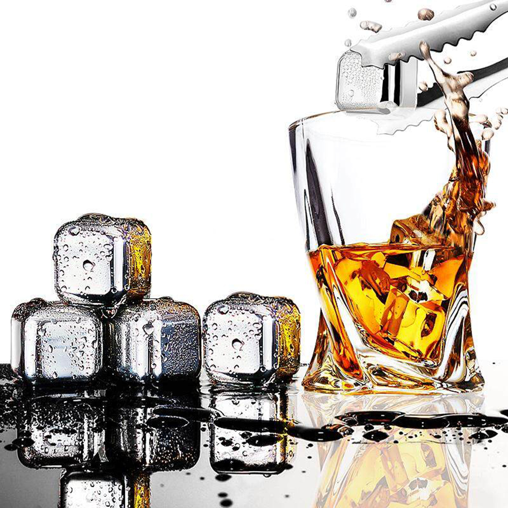 Techsuit - Ice Cubes (4 pack) - Stainless Steel