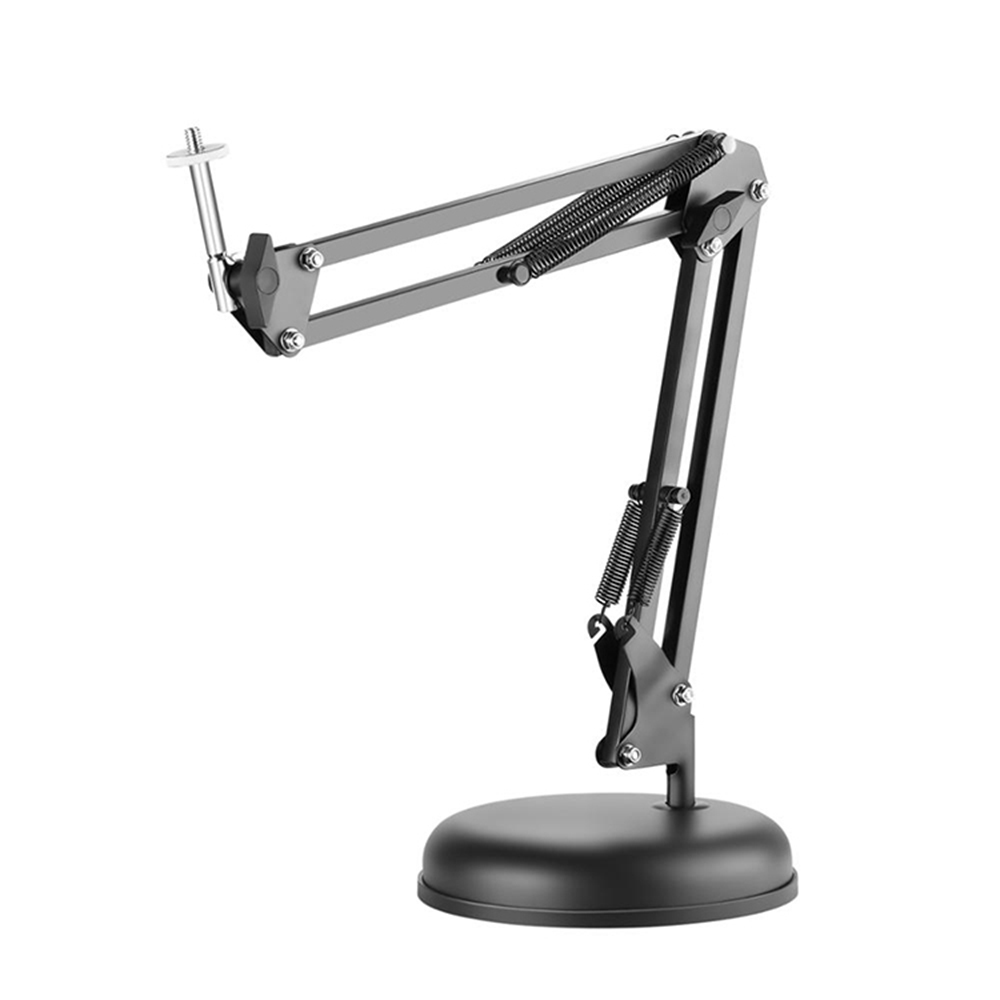 Techsuit - Desk Holder (GT6) - Adjustable Arm for Multipurpose Use with 1/4" Screw Compatibility - Black