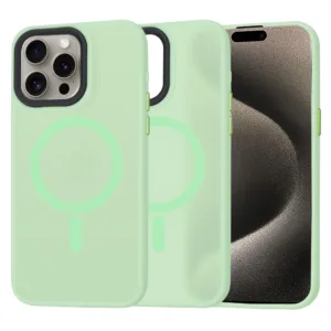 Techsuit - HaloFrost MagSafe Series - iPhone 15 Pro Max - Light Green