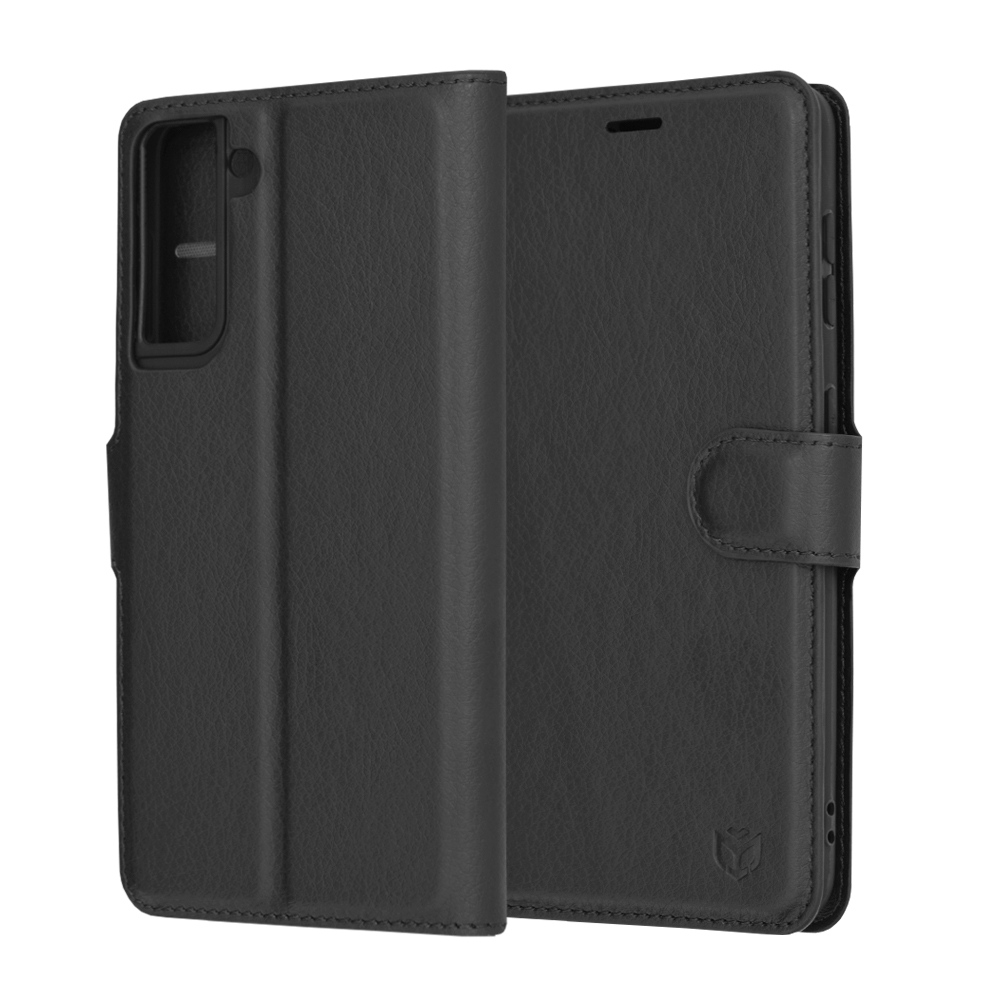 Techsuit - Leather Folio - Samsung Galaxy S21 5G - Black