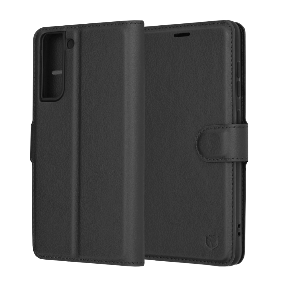 Techsuit - Leather Folio - Samsung Galaxy S21 FE 5G - Black