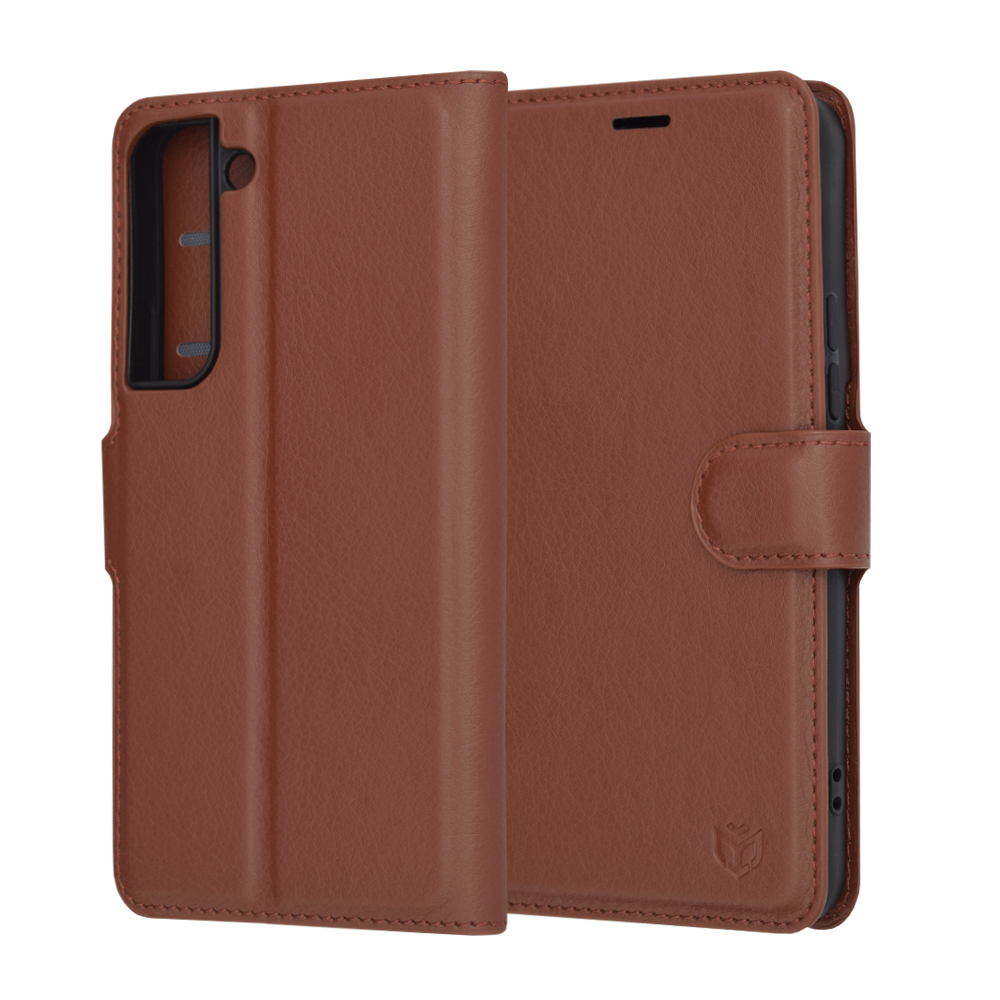 Techsuit - Leather Folio - Samsung Galaxy S22 5G - Brown