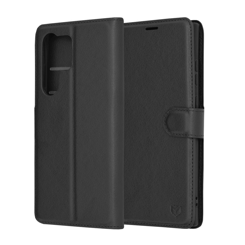 Techsuit - Leather Folio - Samsung Galaxy S23 Ultra - Black