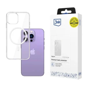 Case for iPhone 14 Pro compatible with MagSafe from the 3mk MagCase series - transparent