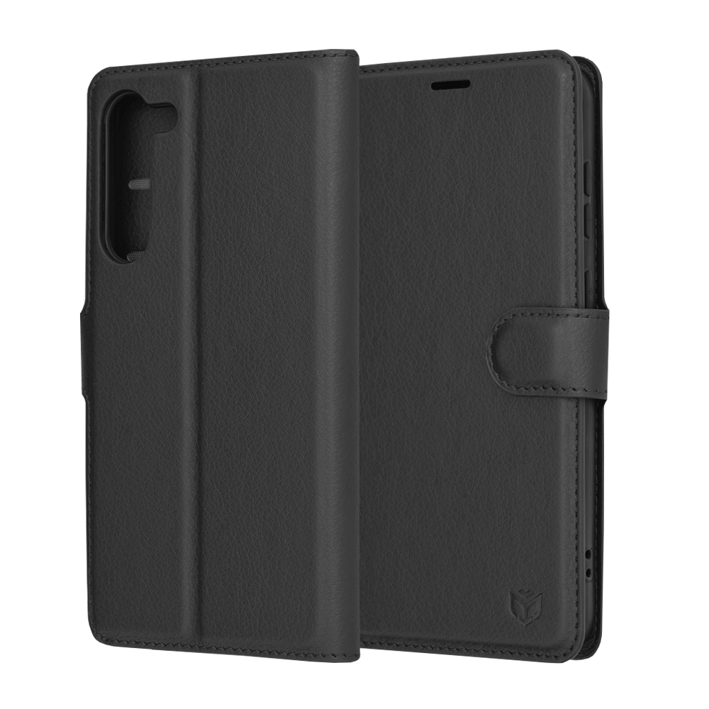 Techsuit - Leather Folio - Samsung Galaxy S23 Plus - Black