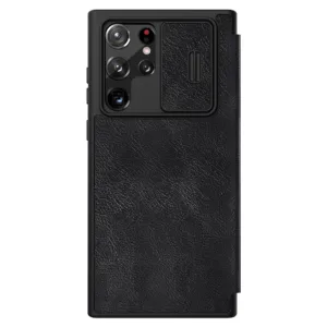 Nillkin - Qin Leather PRO Case - Samsung Galaxy S22 Ultra - Black