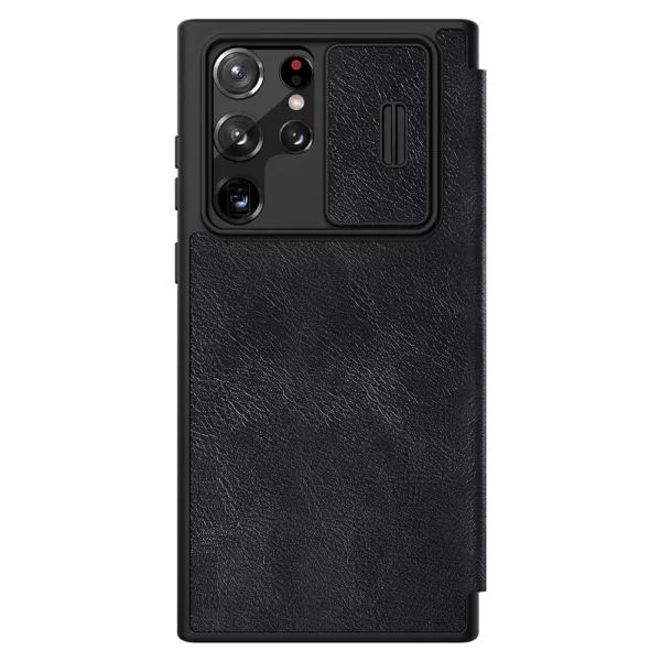 Nillkin - Qin Leather PRO Case - Samsung Galaxy S22 Ultra - Black