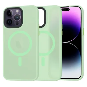 Techsuit - HaloFrost MagSafe Series - iPhone 14 Pro Max - Light Green