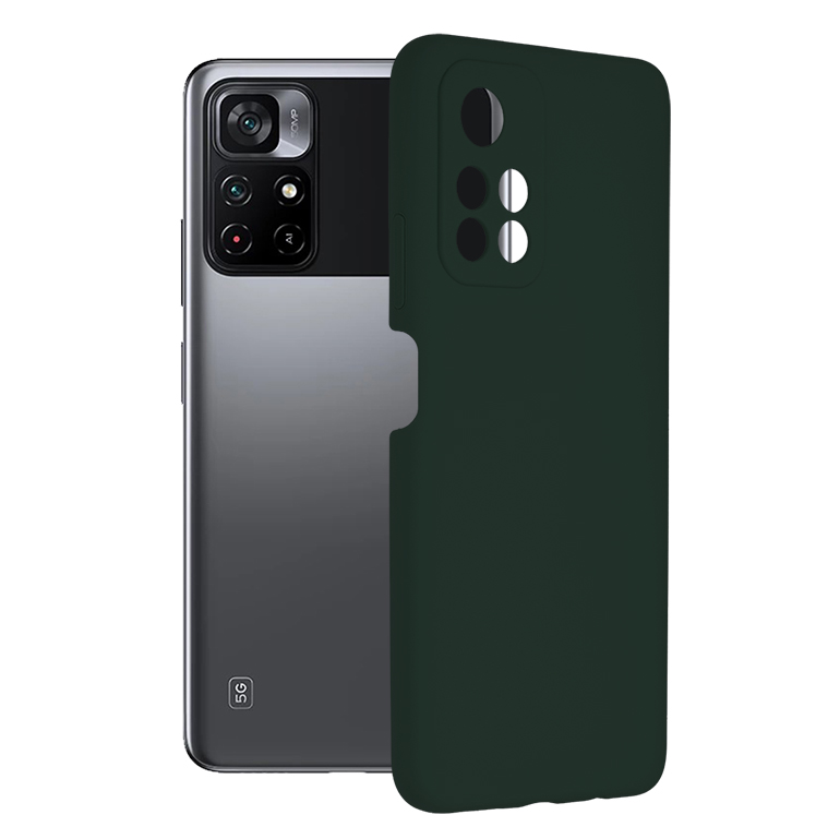 Techsuit - Soft Edge Silicone - Xiaomi Poco M4 Pro 5G - Dark Green