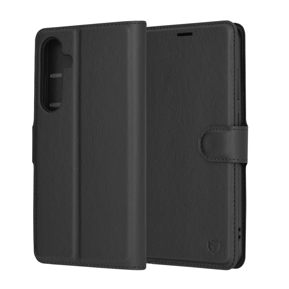 Techsuit - Leather Folio - Samsung Galaxy S24 Plus - Black