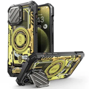 Supcase - Unicorn Beetle XT MagSafe - iPhone 15 Pro Max - Yellow Circuit