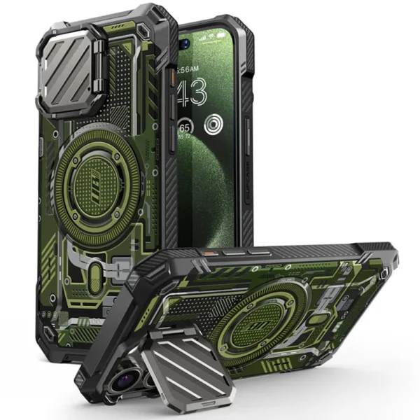 Supcase - Unicorn Beetle XT MagSafe - iPhone 15 Pro Max - Green Circuit