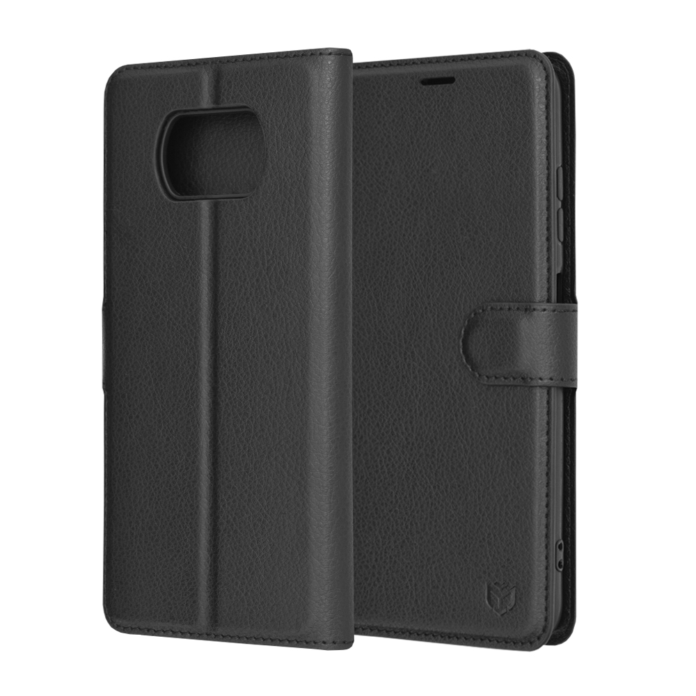 Techsuit - Leather Folio - Xiaomi Poco X3 / Poco X3 NFC / Poco X3 Pro - Black