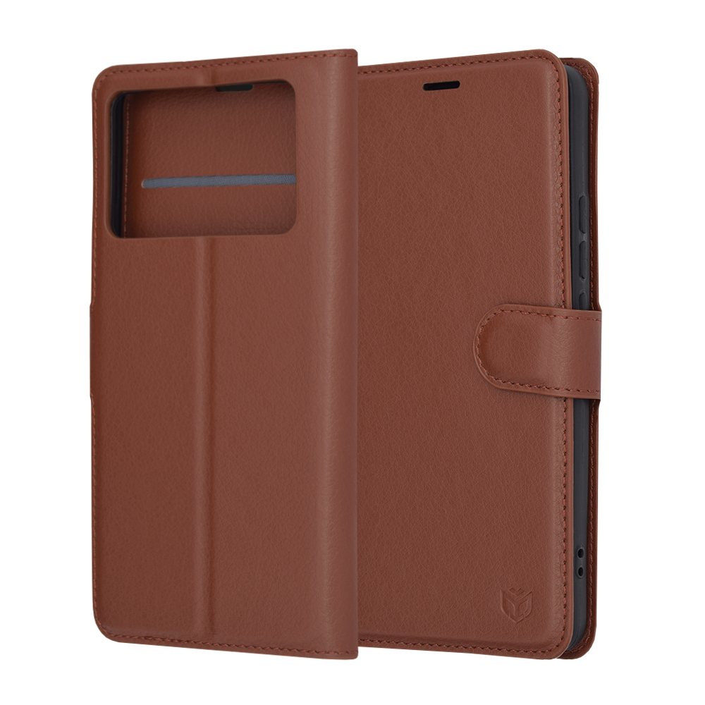 Techsuit - Leather Folio - Xiaomi Poco X6 Pro - Brown