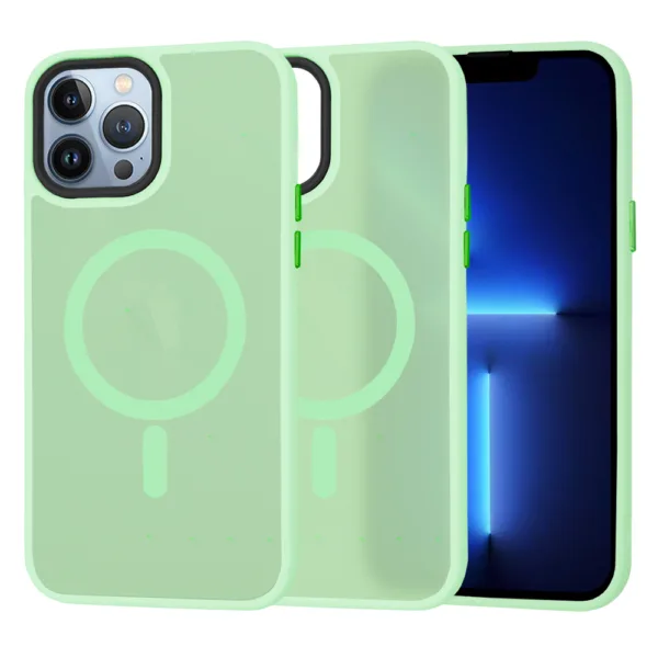 Techsuit - HaloFrost MagSafe Series - iPhone 13 Pro Max - Light Green