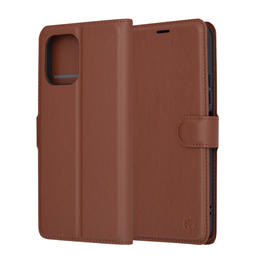 Techsuit - Leather Folio - Xiaomi Redmi 12 4G / 12 5G - Brown