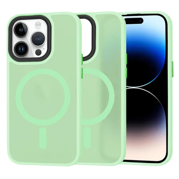 Techsuit - HaloFrost MagSafe Series - iPhone 14 Pro - Light Green