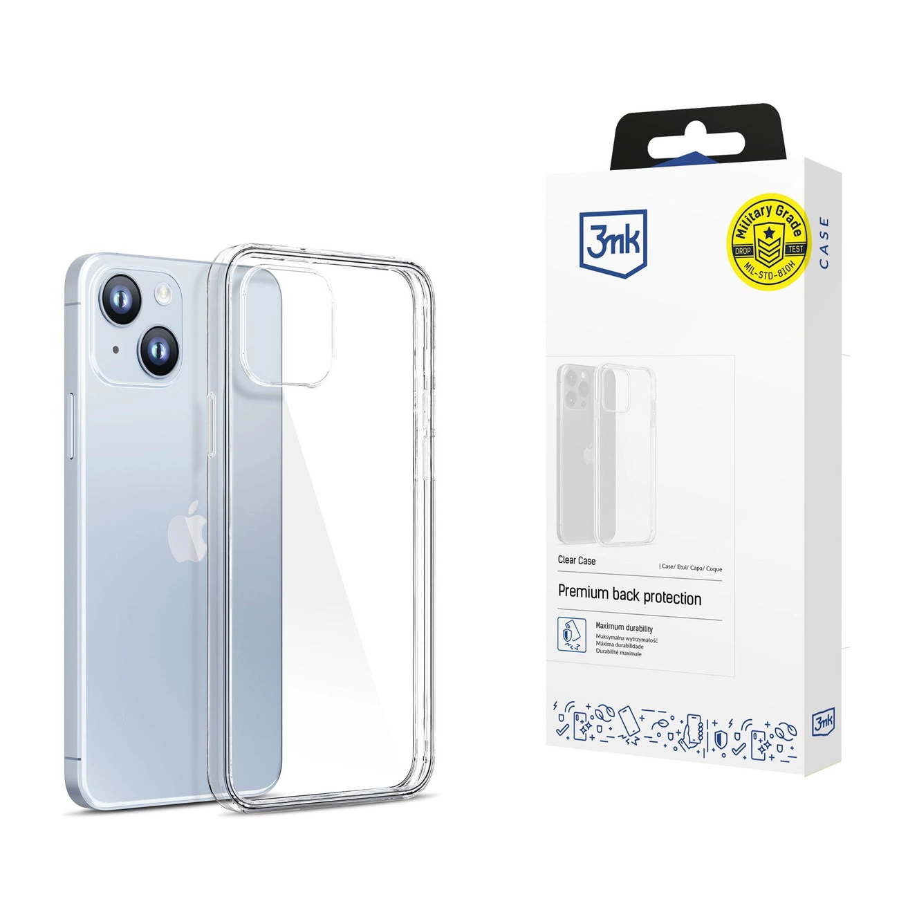 Case for iPhone 14 Plus silicone series 3mk Clear Case - transparent