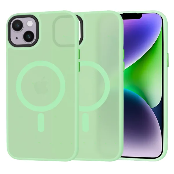 Techsuit - HaloFrost MagSafe Series - iPhone 14 Plus - Light Green