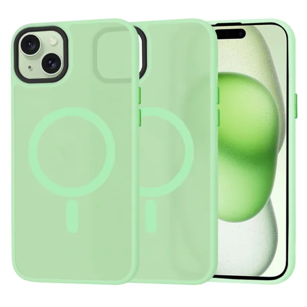 Techsuit - HaloFrost MagSafe Series - iPhone 15 Plus - Light Green