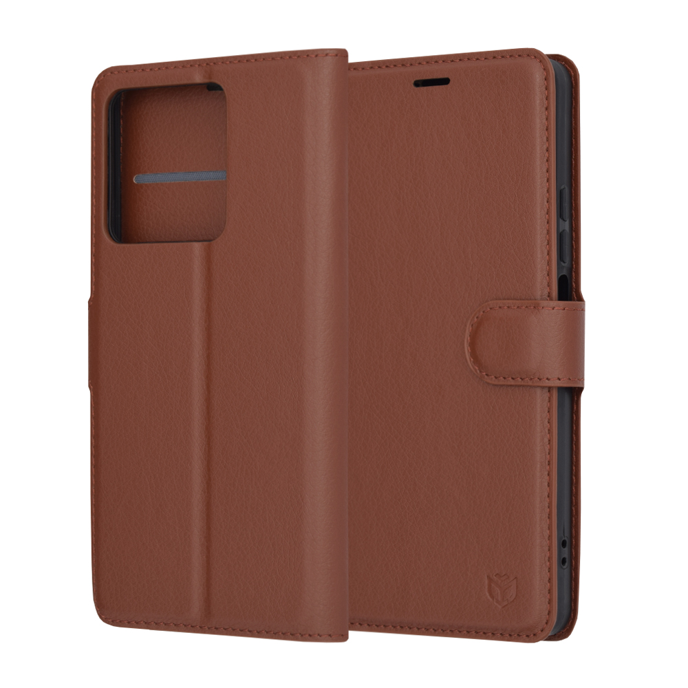 Techsuit - Leather Folio - Xiaomi Redmi Note 13 5G - Brown