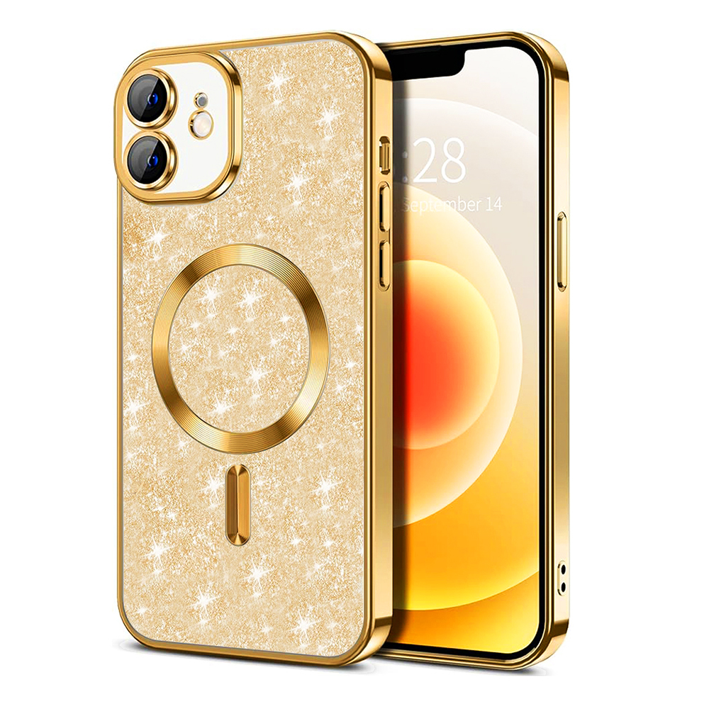 Techsuit - Luxury Glitter MagSafe - iPhone 12 - Gold