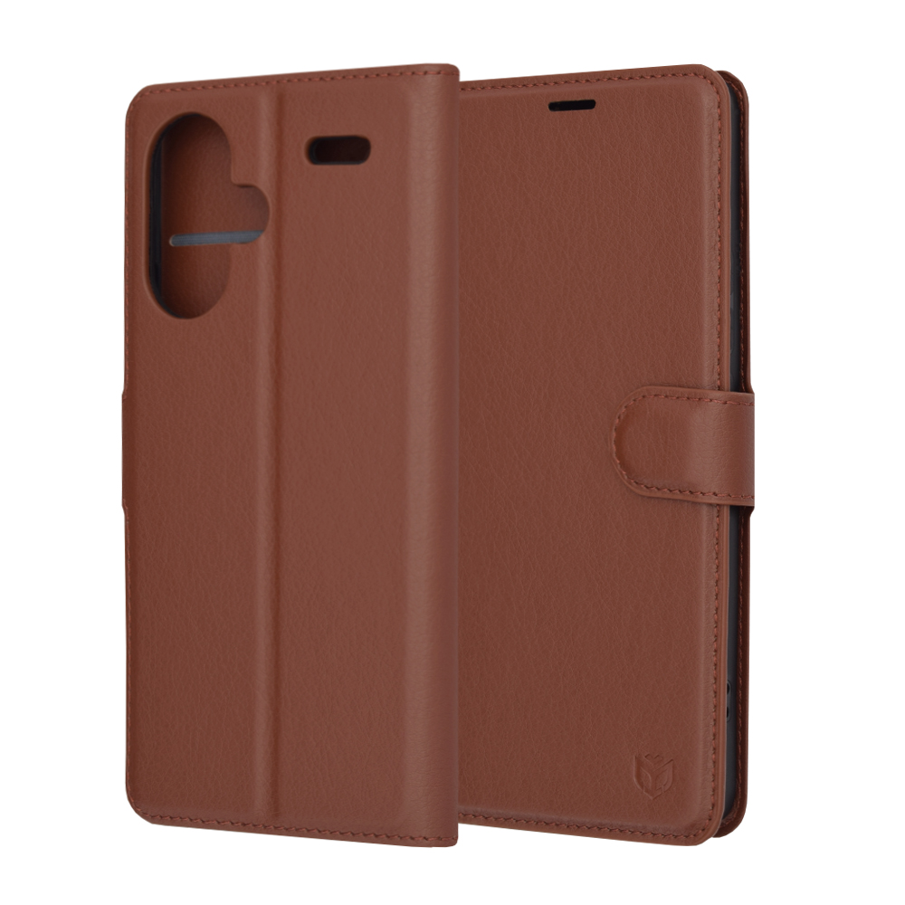 Techsuit - Leather Folio - Xiaomi Redmi Note 13 Pro+ 5G - Brown