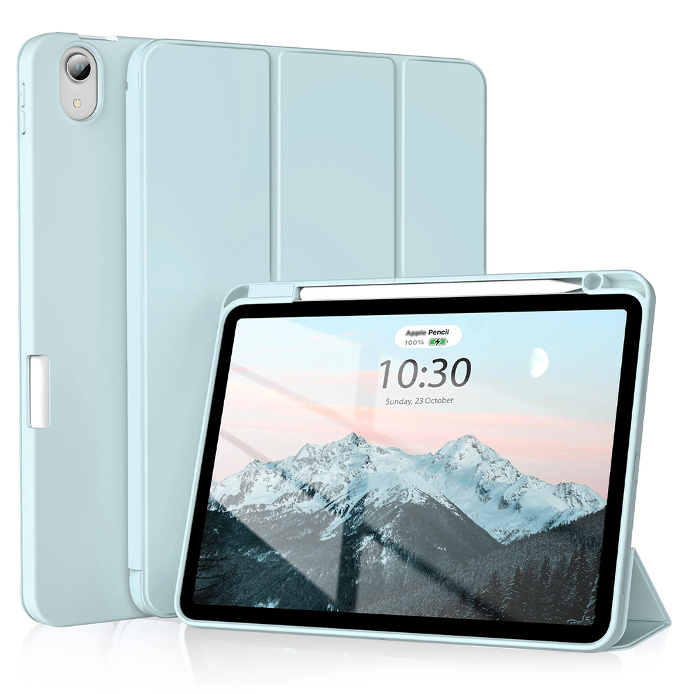 Techsuit - Flex Trifold (with Pencil Holder) - iPad Air 4 (2020) / Air 5 (2022) - Sky Blue