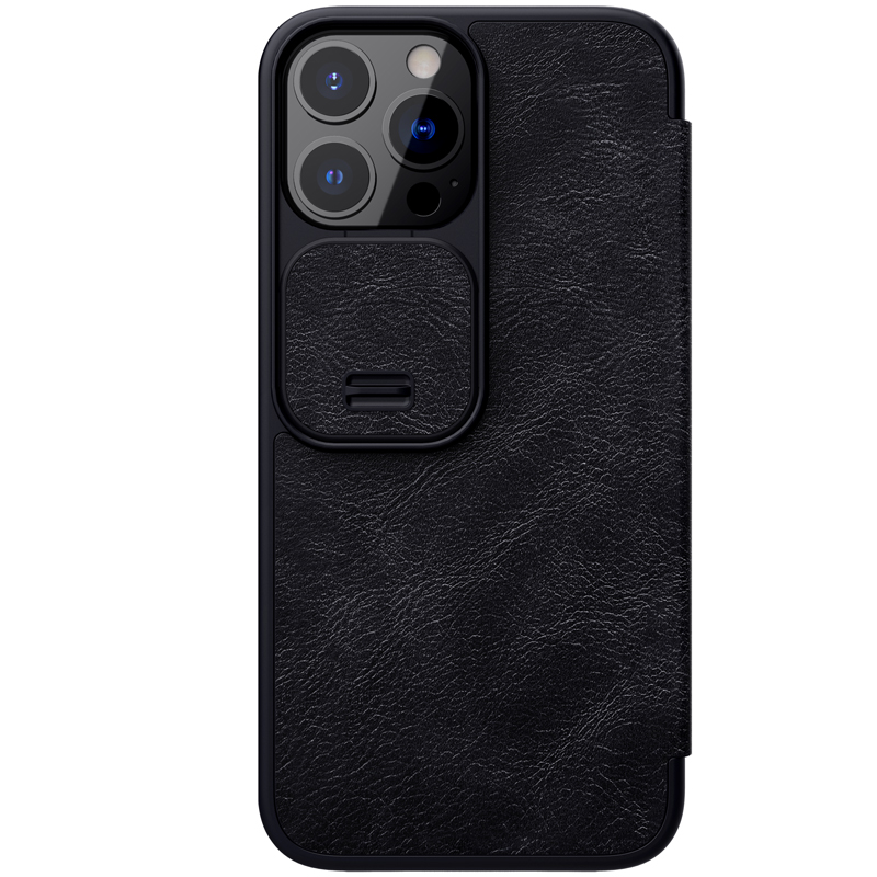 Nillkin - Qin Leather PRO Case - iPhone 13 Pro Max - Black