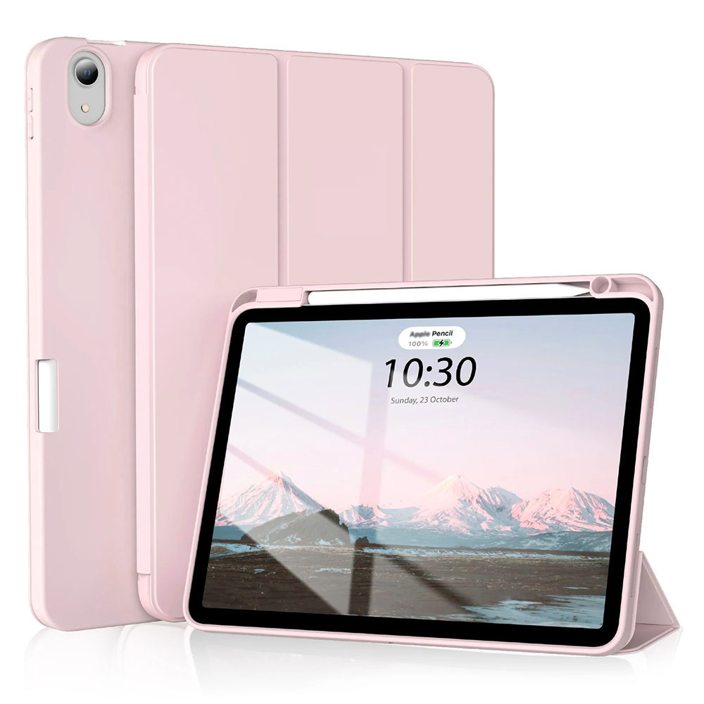 Techsuit - Flex Trifold (with Pencil Holder) - iPad Air 4 (2020) / Air 5 (2022) - Pink