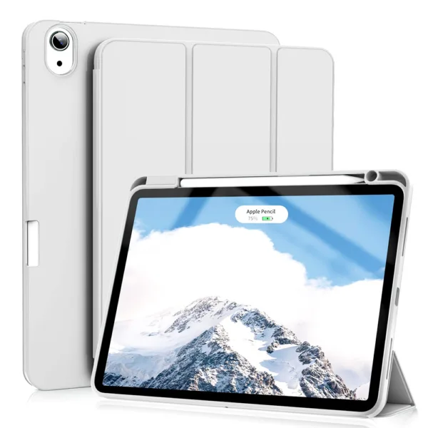 Techsuit - Flex Trifold (with Pencil Holder) - iPad Air 4 (2020) / Air 5 (2022) - Gray