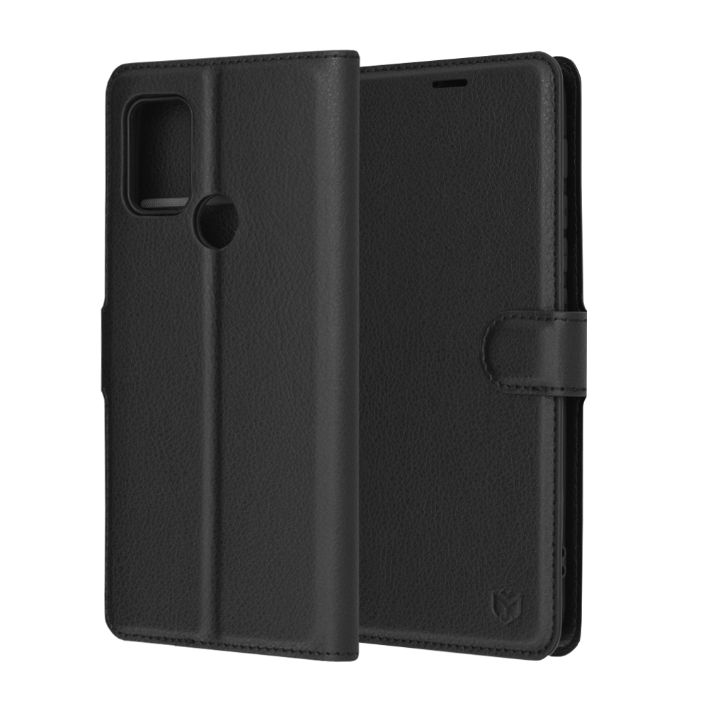 Techsuit - Leather Folio - Motorola Moto G10 / Moto G20 / Moto G30 - Black