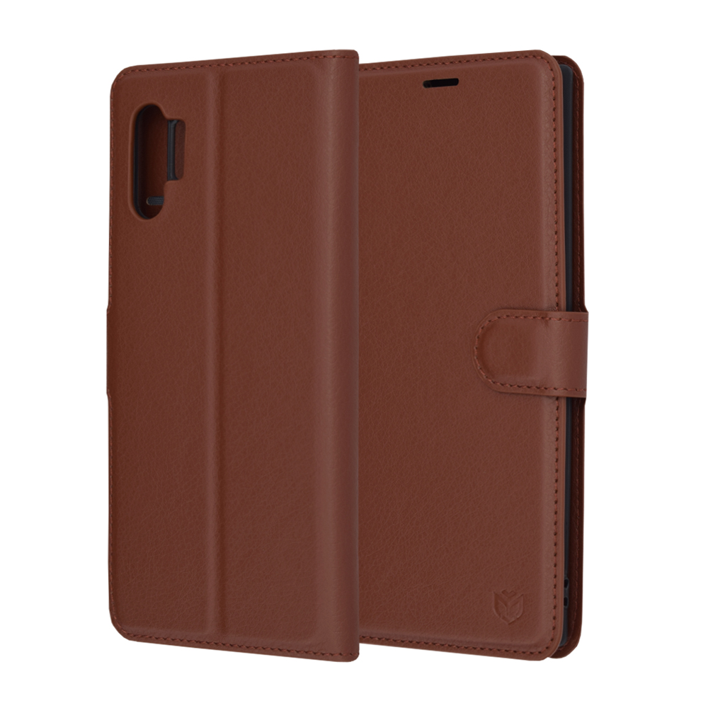 Techsuit - Leather Folio - Samsung Galaxy Note 10 Plus / Note 10 Plus 5G - Brown