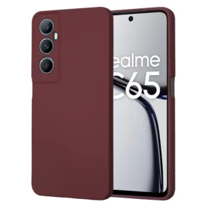 Techsuit - SoftFlex - Realme C65 - Plum Red