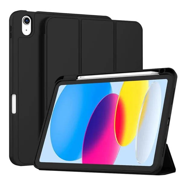 Techsuit - Flex Trifold (with Pencil Holder) - iPad 10 (2022) 10.9 - Black