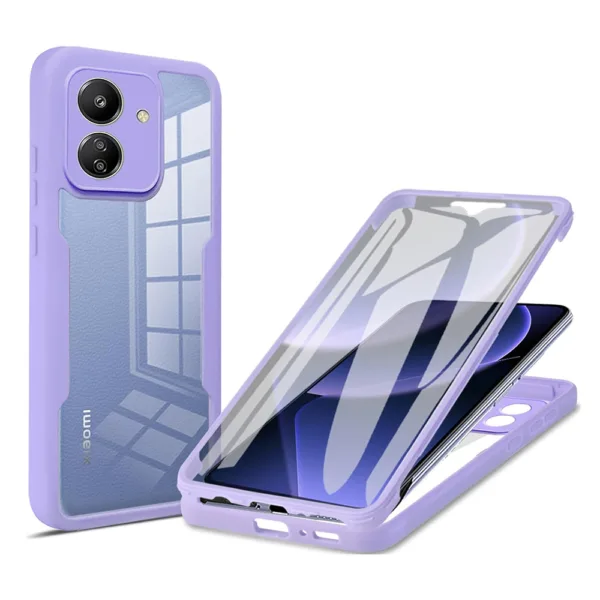 Techsuit - ColorVerse 360 Series + Screen Protector - Xiaomi Redmi 13C 4G / Poco C65 - Purple