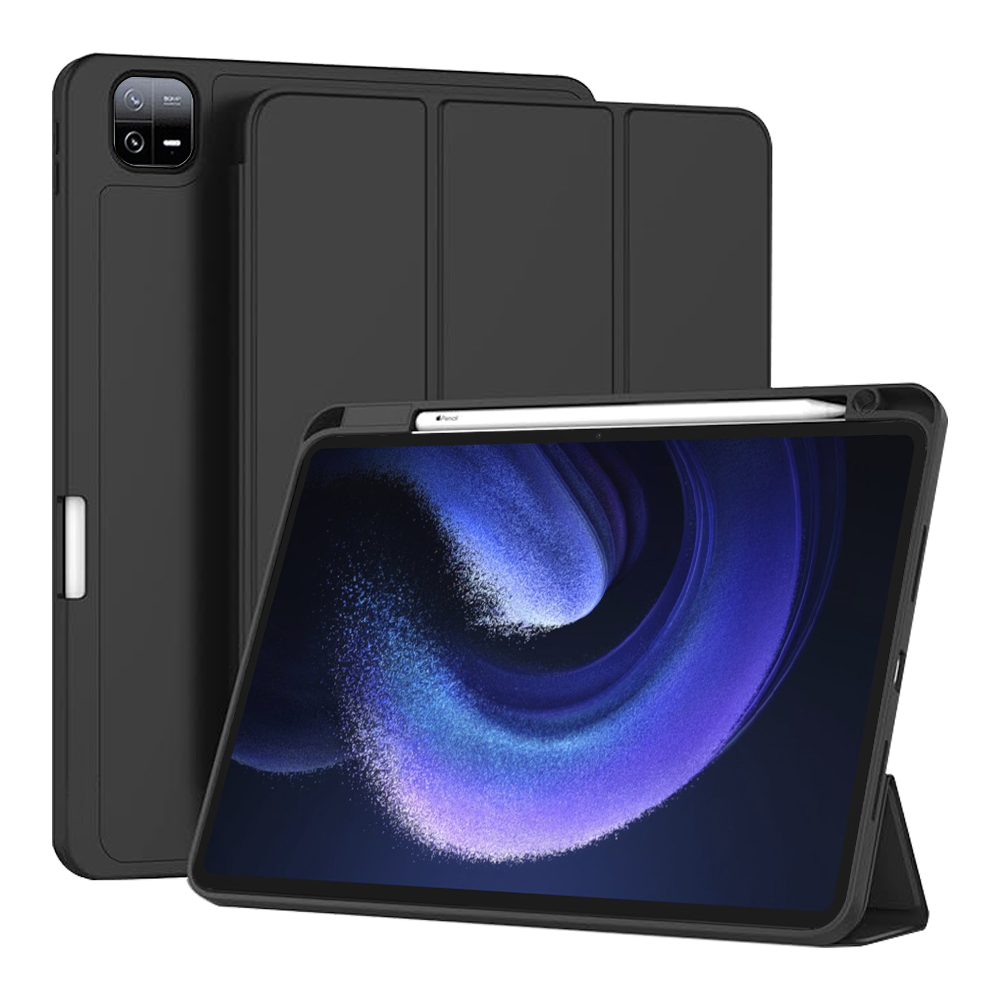 Techsuit - Flex Trifold (with Pencil Holder) - Xiaomi Pad 6 / Pad 6 Pro - Black