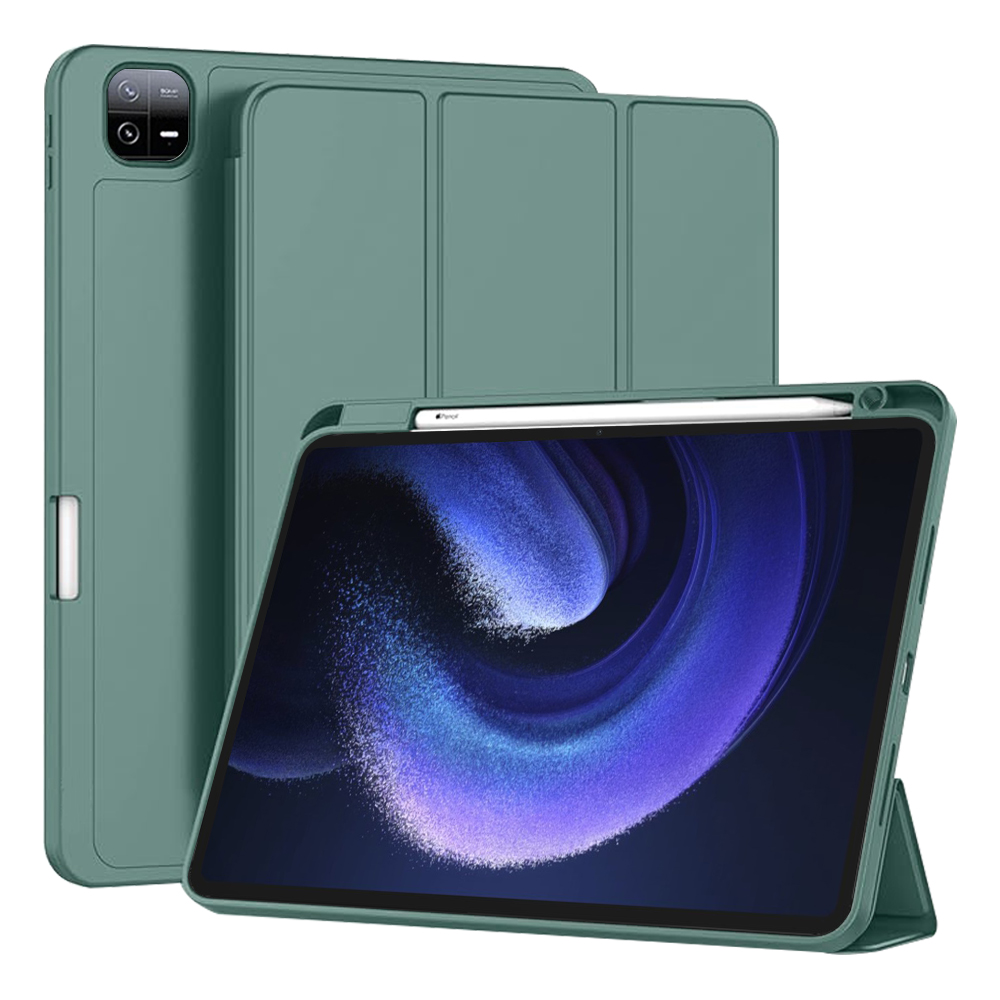 Techsuit - Flex Trifold (with Pencil Holder) - Xiaomi Pad 6 / Pad 6 Pro - Green