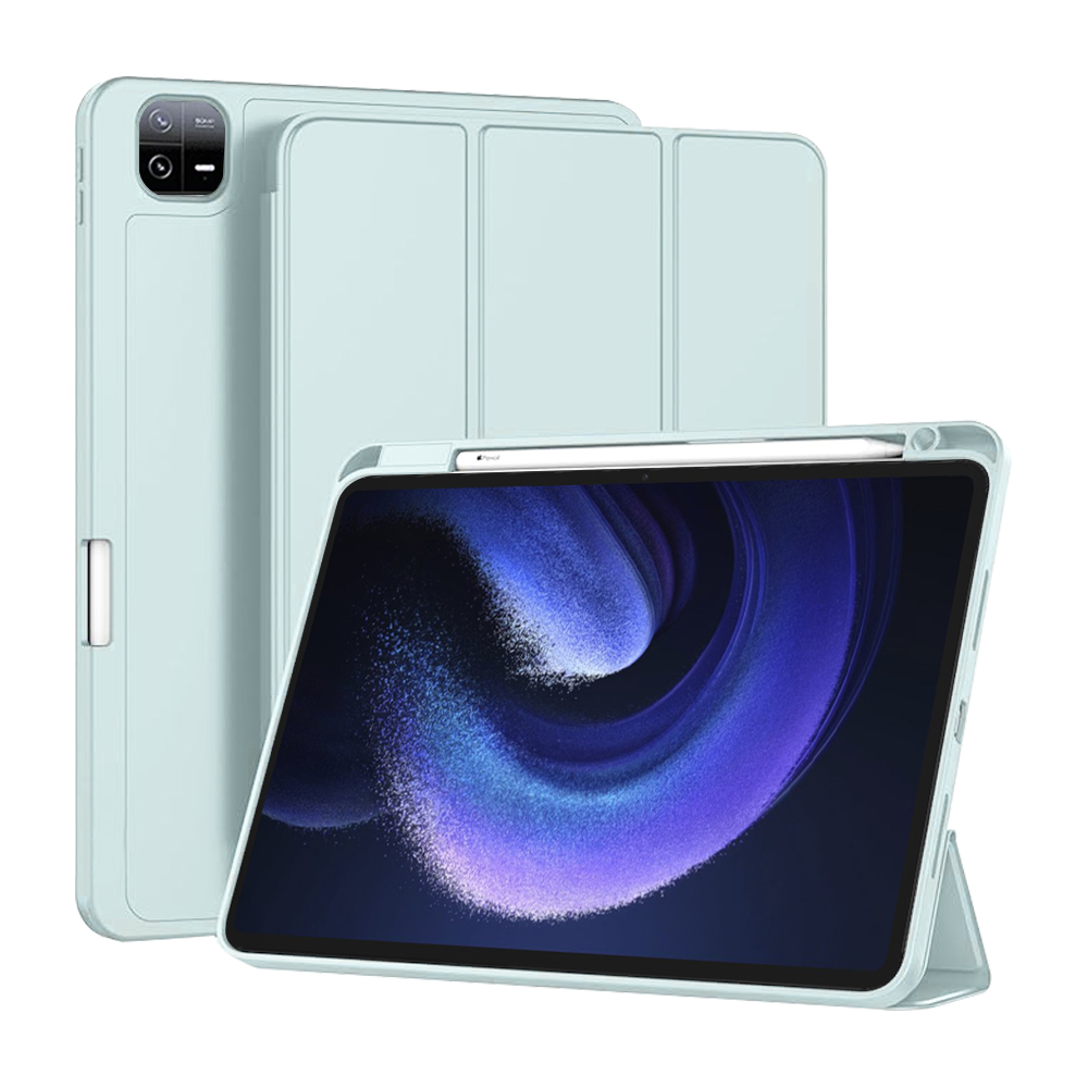 Techsuit - Flex Trifold (with Pencil Holder) - Xiaomi Pad 6 / Pad 6 Pro - Sky Blue