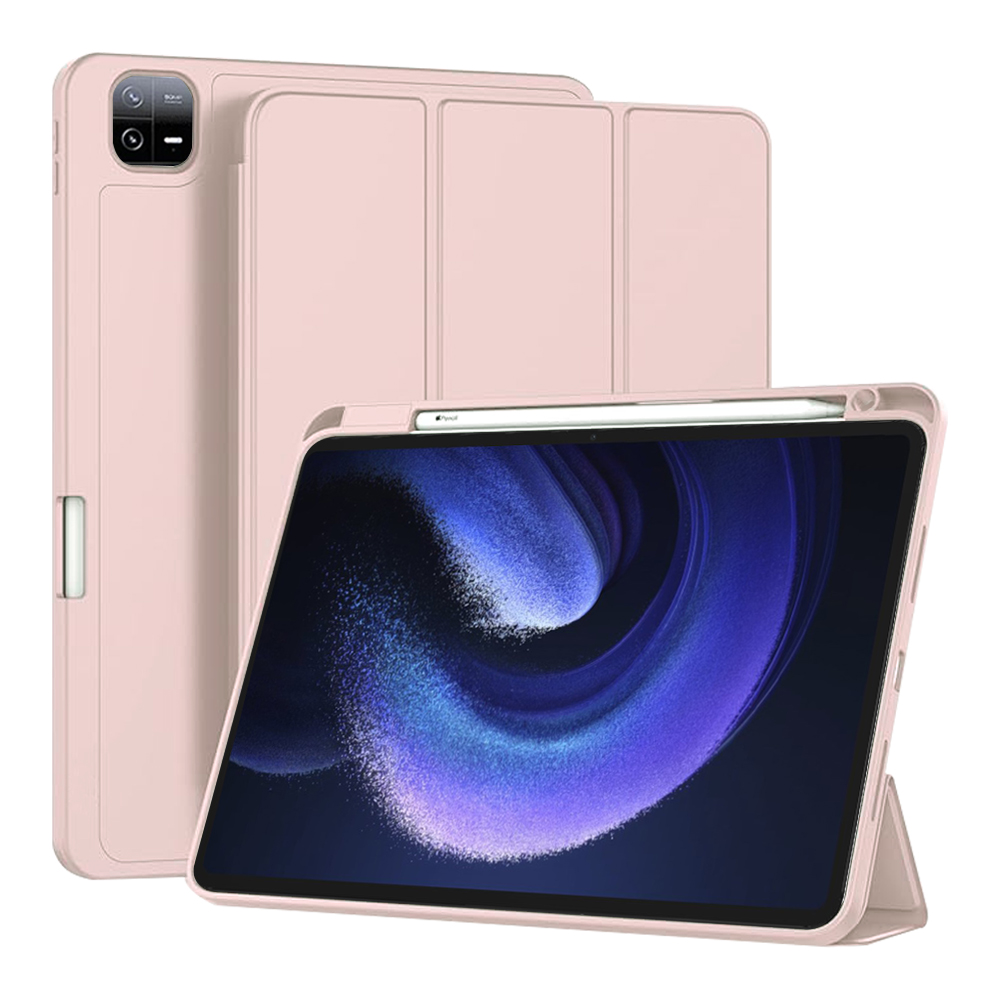 Techsuit - Flex Trifold (with Pencil Holder) - Xiaomi Pad 6 / Pad 6 Pro - Pink