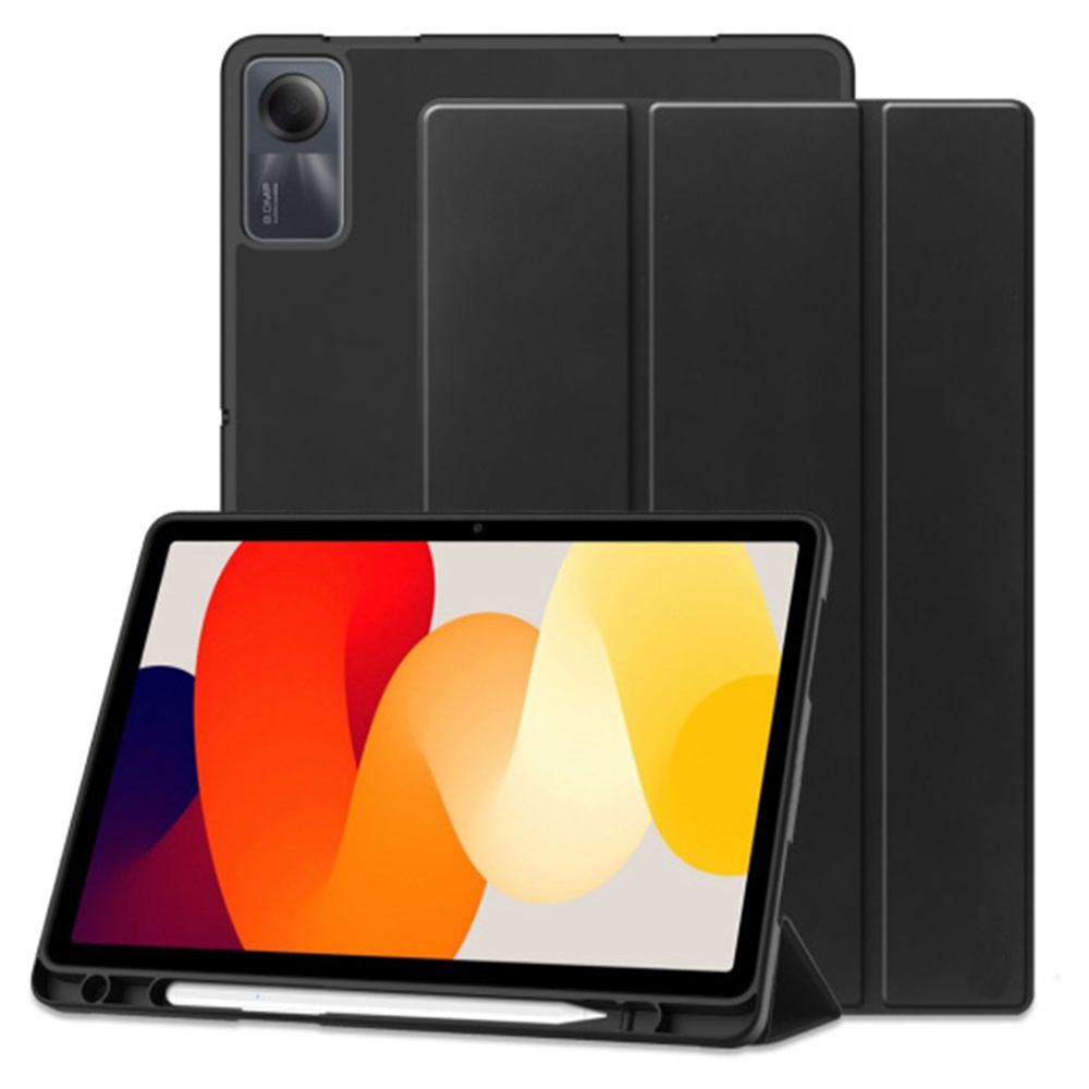 Techsuit - Flex Trifold (with Pencil Holder) - Xiaomi Redmi Pad SE 11 - Black