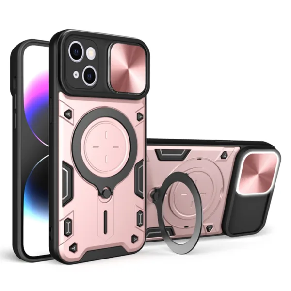 Techsuit - CamGuard Pro - iPhone 15 - Rose Gold