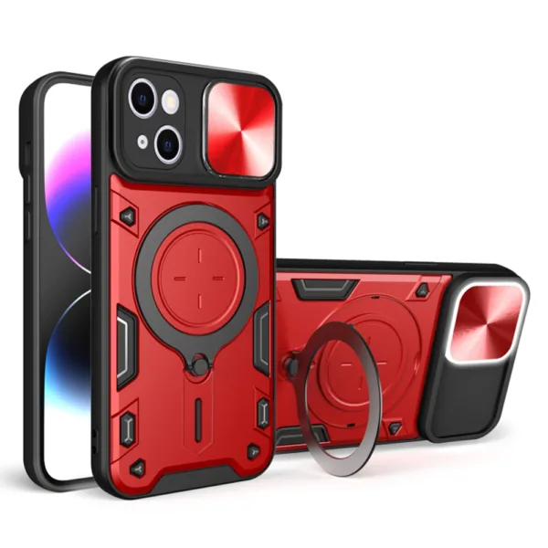 Techsuit - CamGuard Pro - iPhone 15 - Red