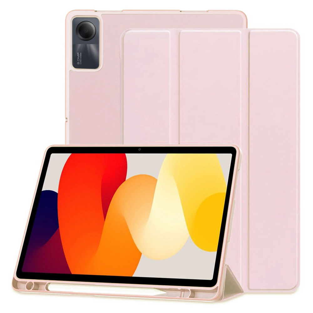 Techsuit - Flex Trifold (with Pencil Holder) - Xiaomi Redmi Pad SE 11 - Pink